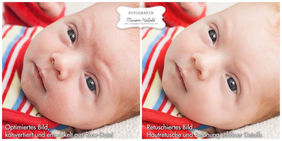 Neugeborenenshooting - FAQ 2 Profiretusche