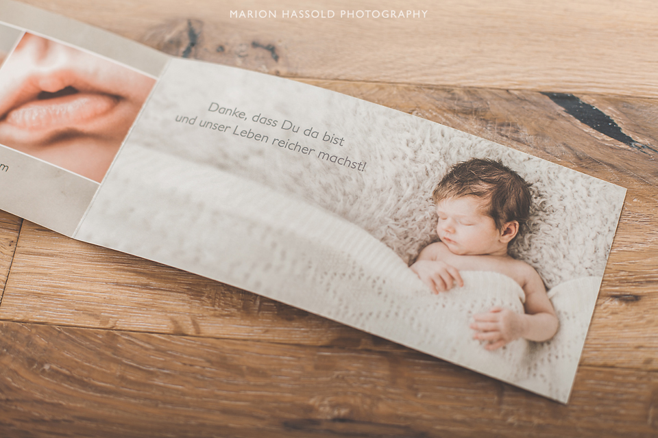 Geburtskarten 5 Geburtskarten Neugeborenenfotos Esslingen und Stuttgart