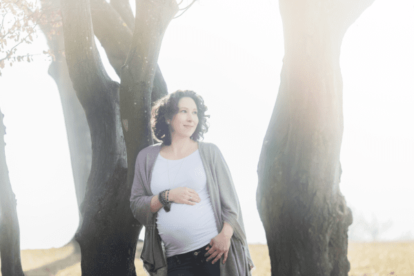 Babybauchshooting im Winter