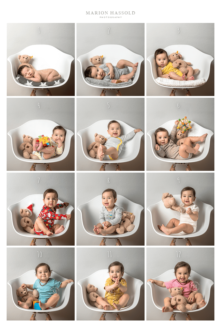 Wie sie die ersten 12 Monate ihres Babys fotografieren